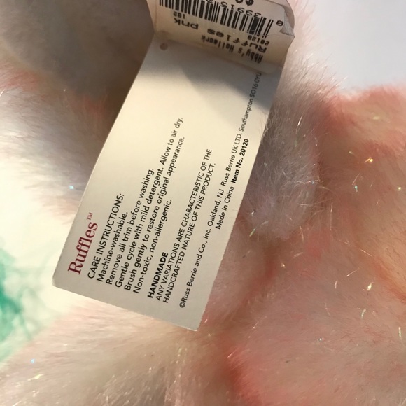 Vintage Russ Ruffles Sparkle Plush Bunny - Picture 11 of 14